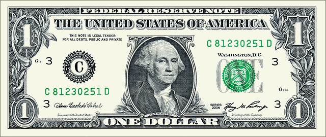 Washington-One-Dollar-Bill